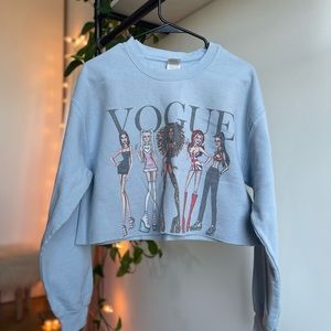Vouge Spice Girls Cropped Sweatshirt